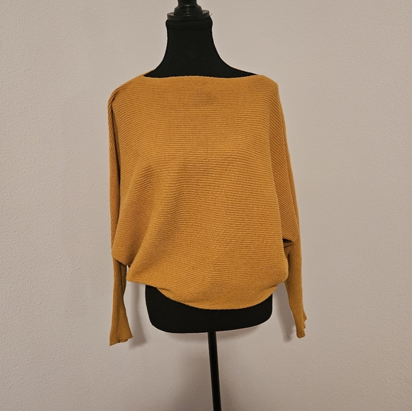 Anthropology yellow dolman sweater - Picture 2 of 3
